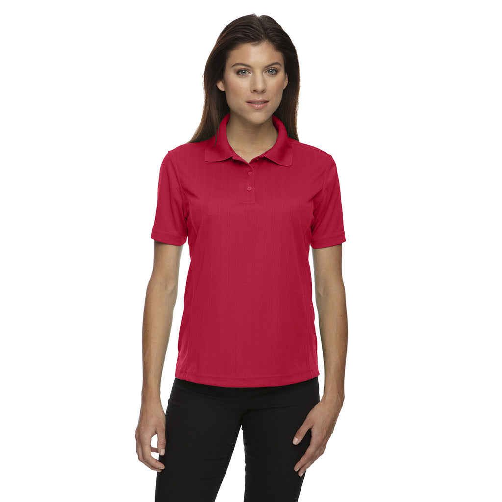 Extreme Women's Classic Red Eperformance Jacquard Pique Polo