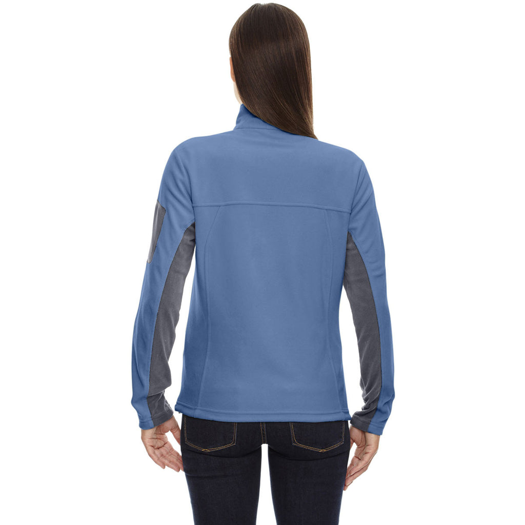 North End Women's' Lake Blue Microfleece Jacket