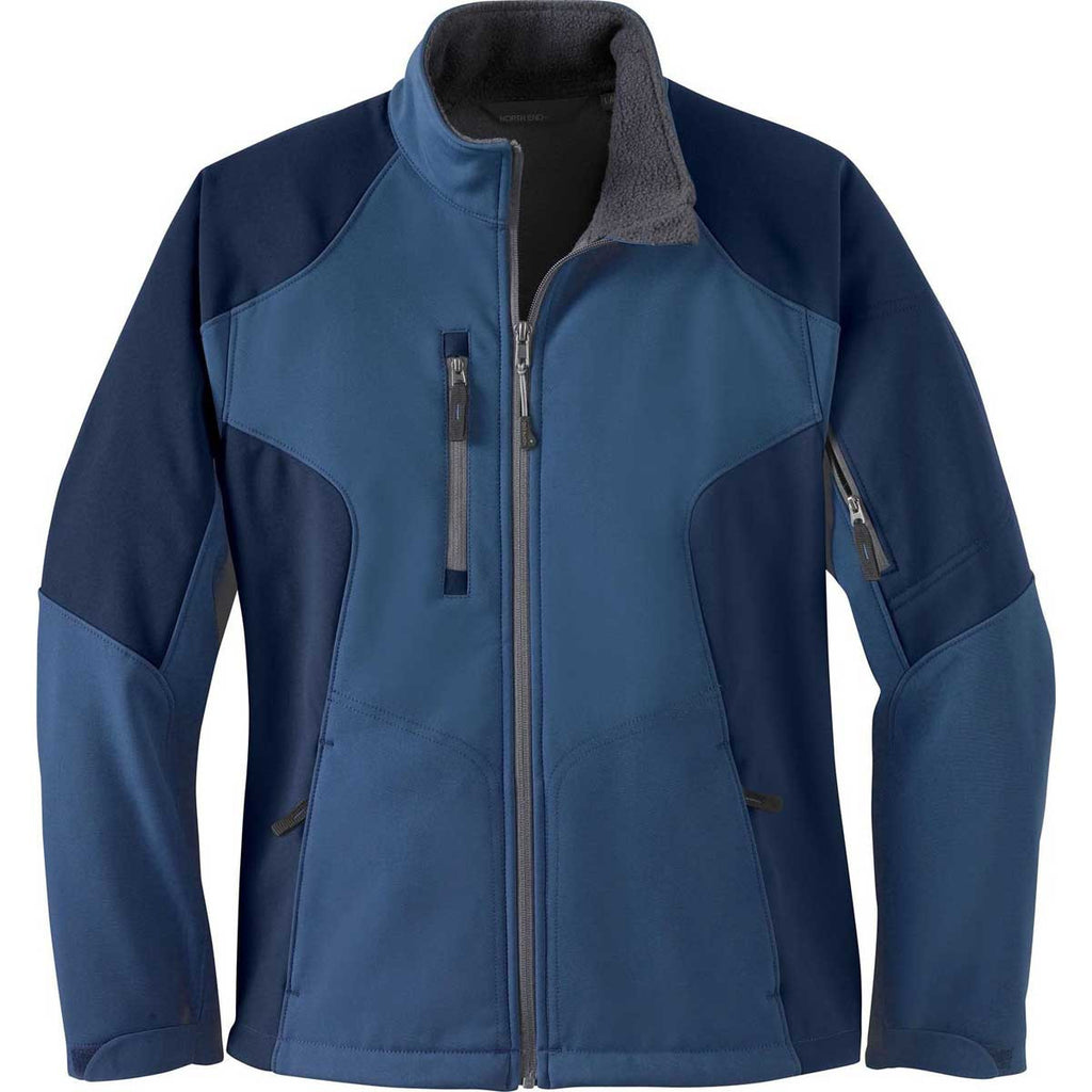 North End Women's Blue Ridge Compass Colorblock Three-Layer Fleece Bon