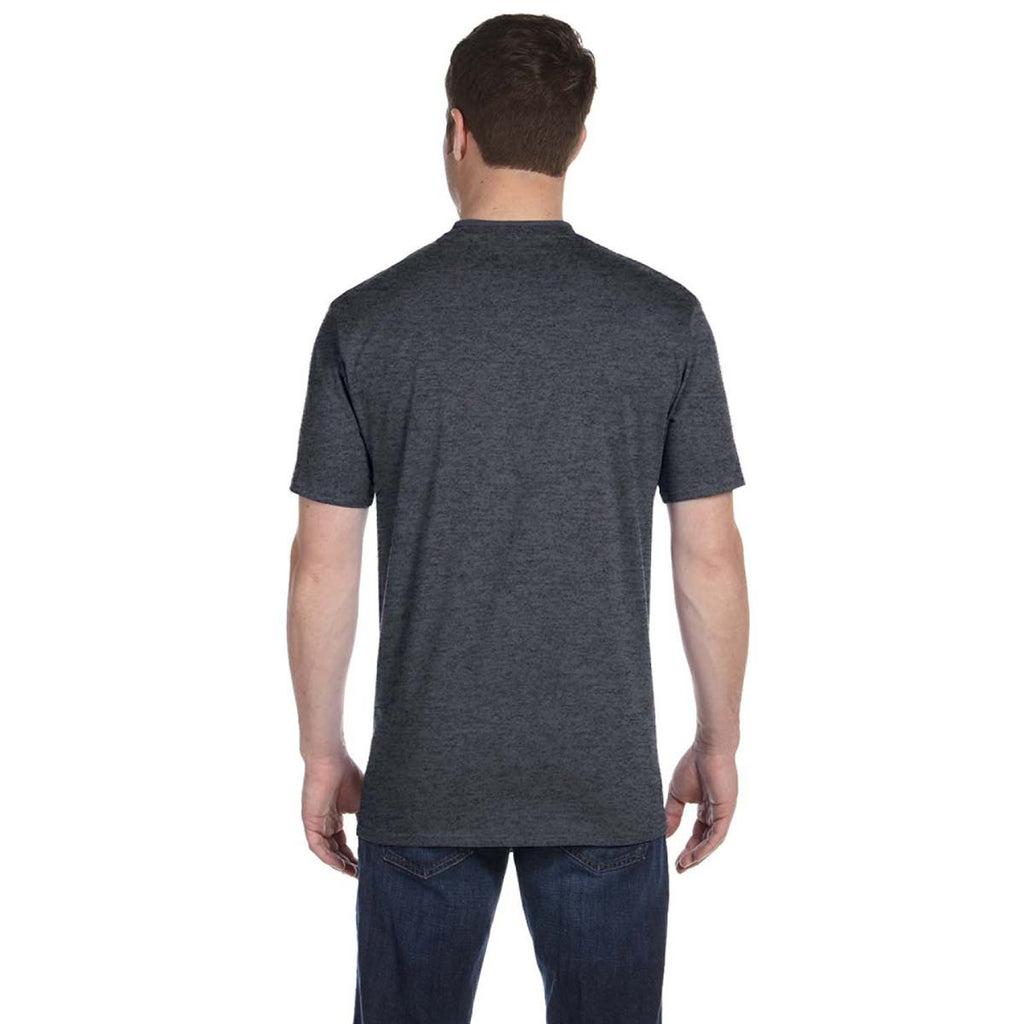 Anvil Men's Heather Dark Grey Midweight T-Shirt