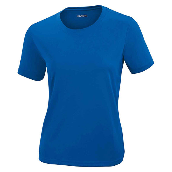 Core 365 Women's True Royal Pace Performance Pique Crewneck