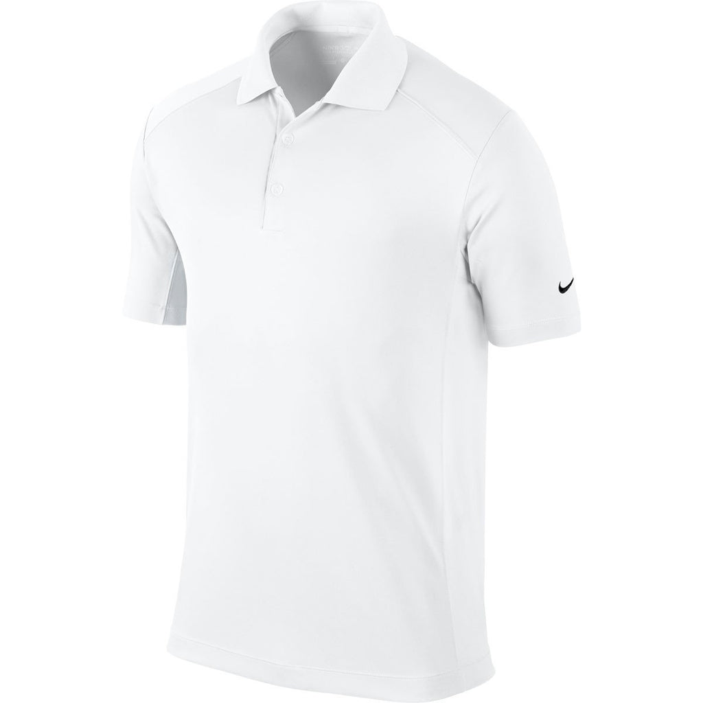 white nike polo shirt mens