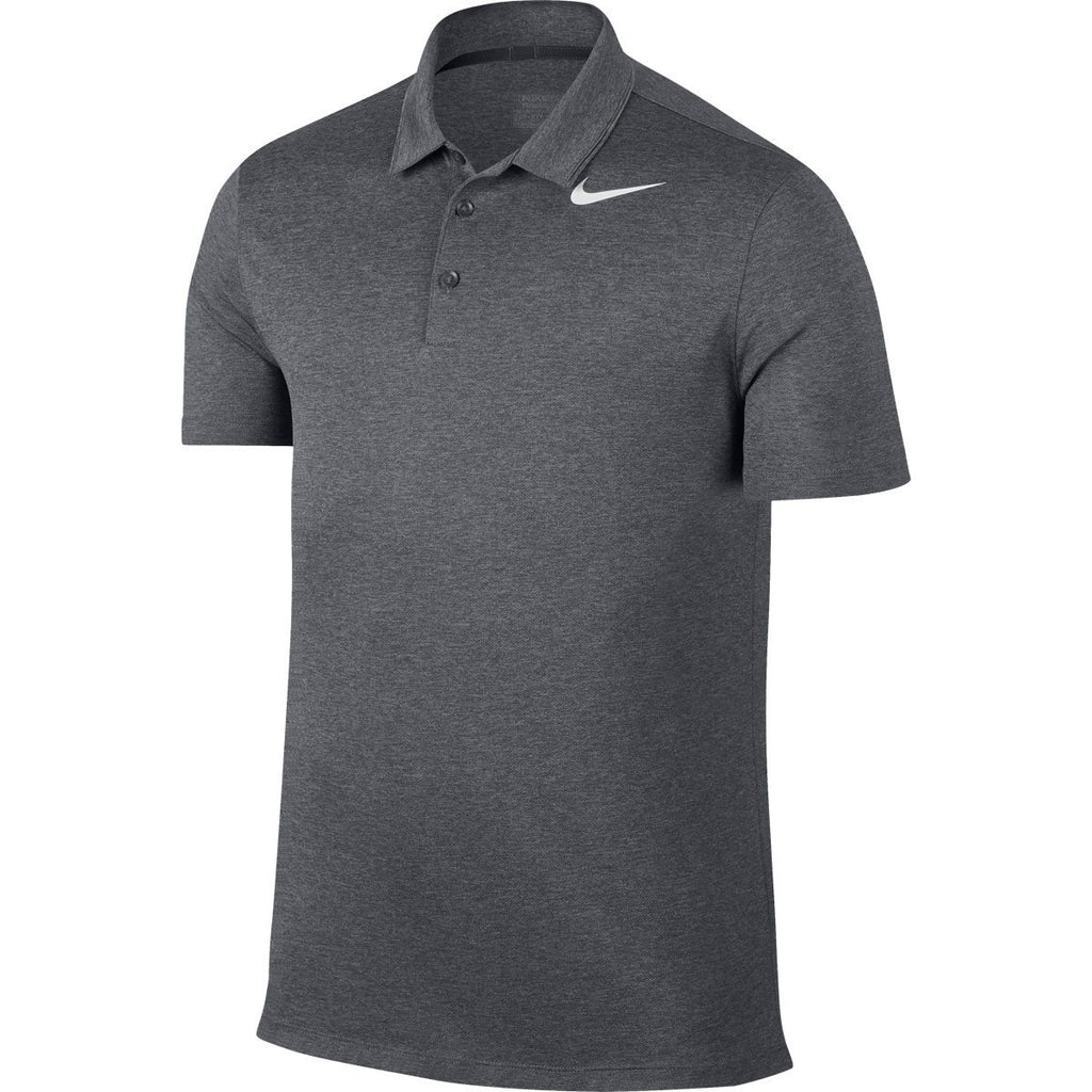 Nike Men's Dark Grey Breathe Heather Polo