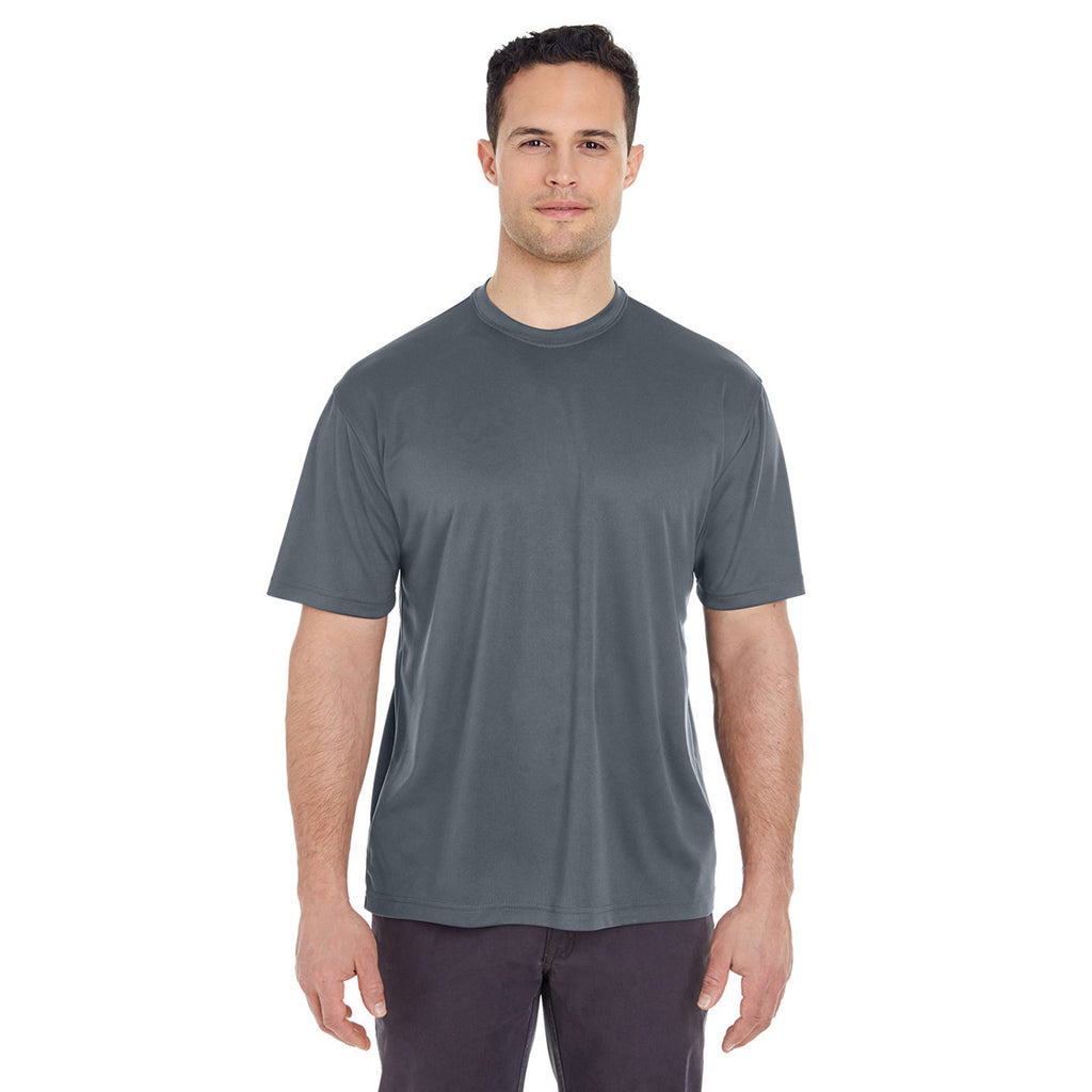 UltraClub Men's Charcoal Cool & Dry Sport T-Shirt
