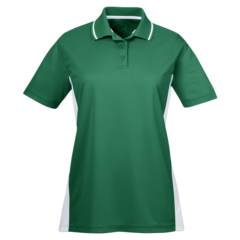 women's forest green polo shirts