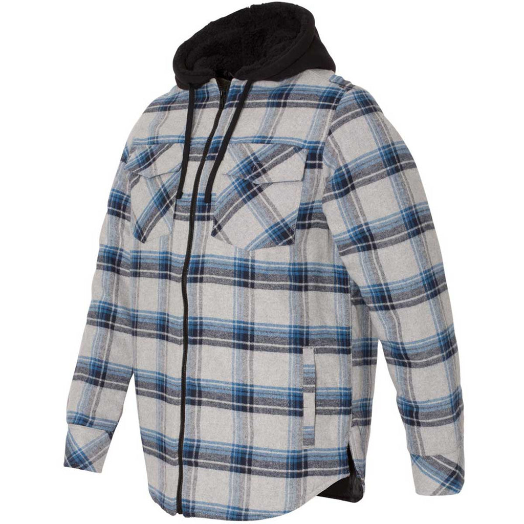 quilted flannel hooded jacket