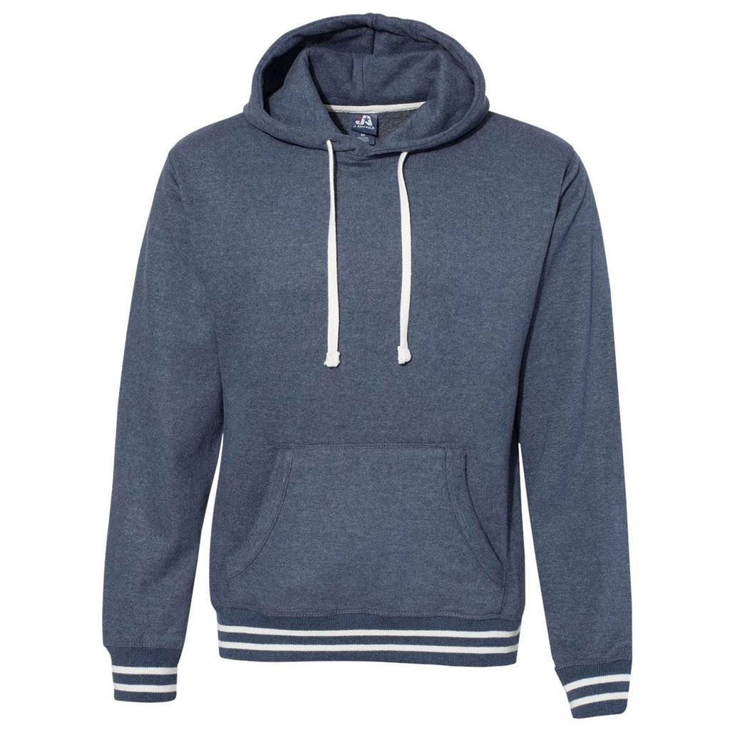 J. America Men's Navy Relay Fleece Hoodie