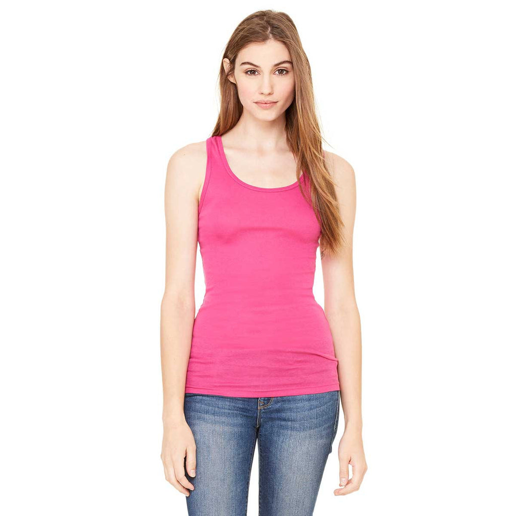 Bella + Canvas Women's Berry Sheer Mini Rib Racerback Tank