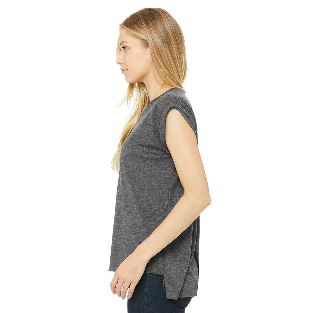 Download Bella + Canvas Women's Dark Grey Heather Flowy T-Shirt ...