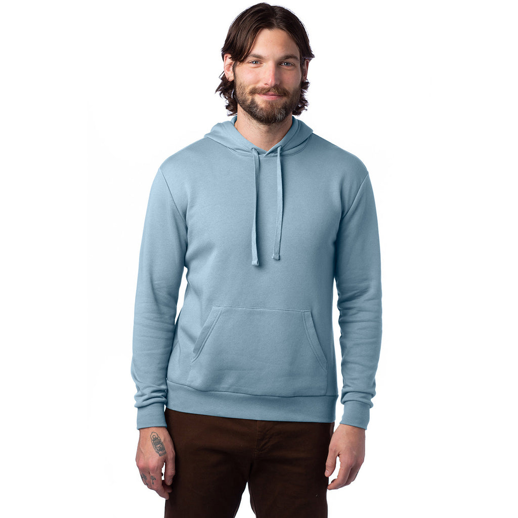 Alternative Unisex Light Blue Eco-Cozy Flece Pullover Hoodie