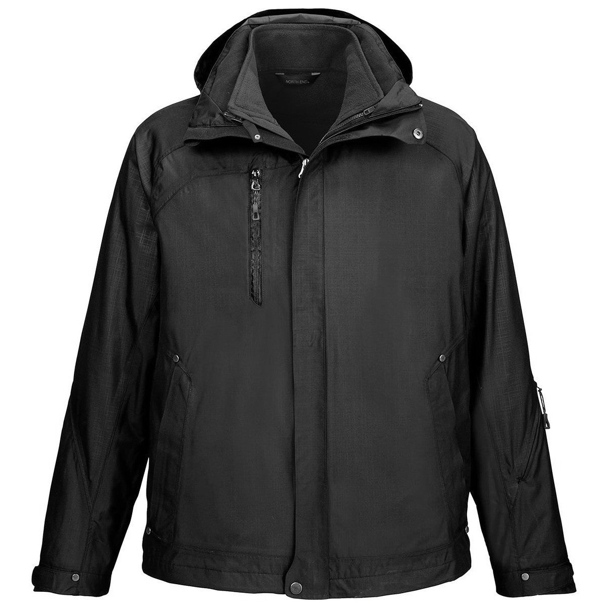 Jolly Slot Menda City North End Men's Black Caprice 3-In-1 Jacket with Soft Shell Liner