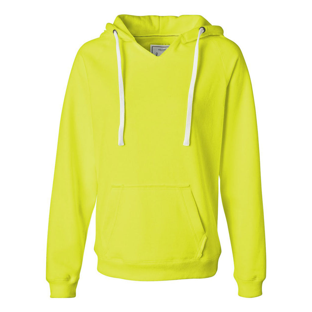 neon yellow sweatshirt women's