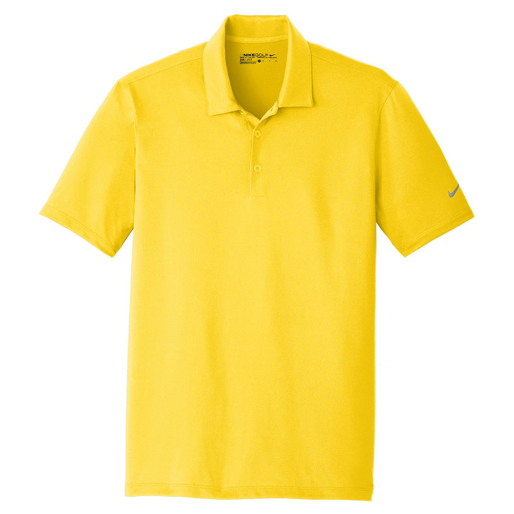 yellow dri fit polo