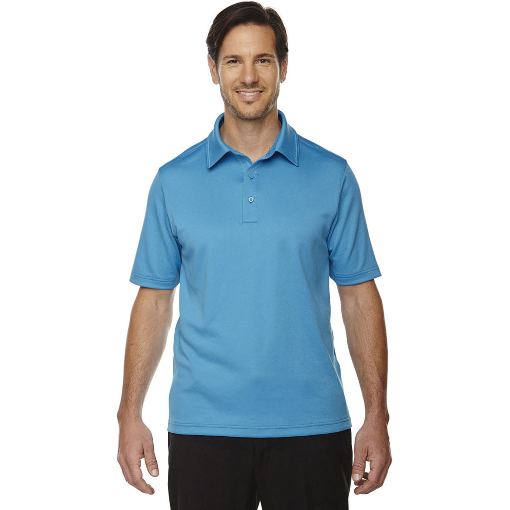 North End Men's Electric blue Performance Polo with Back Pocket