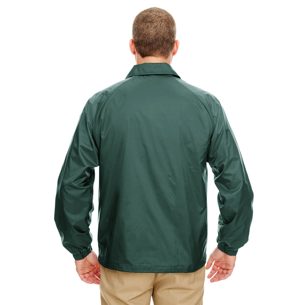 Download UltraClub Men's Forest Green Nylon Coaches' Jacket