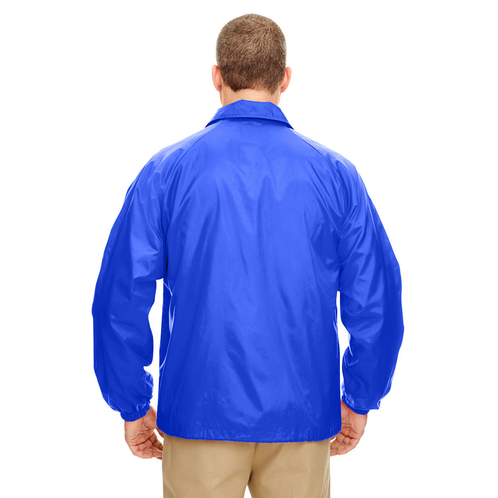 Download UltraClub Men's Royal Nylon Coaches' Jacket