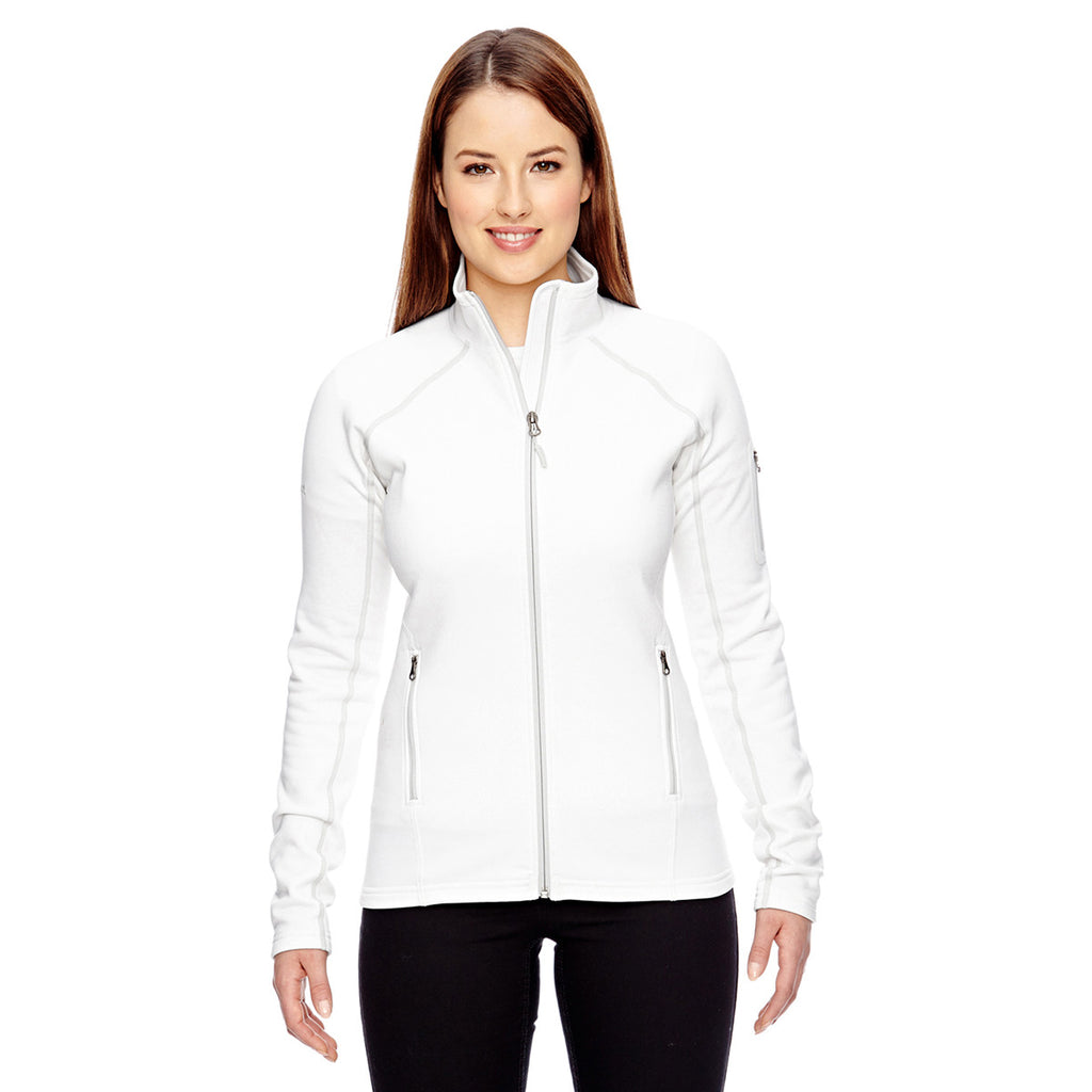 Marmot Women's White Stretch Fleece Jacket