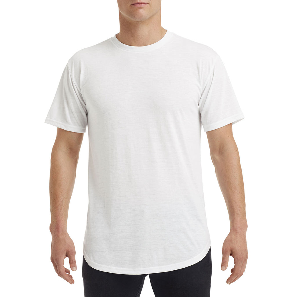 Anvil Men's White Curve T-Shirt