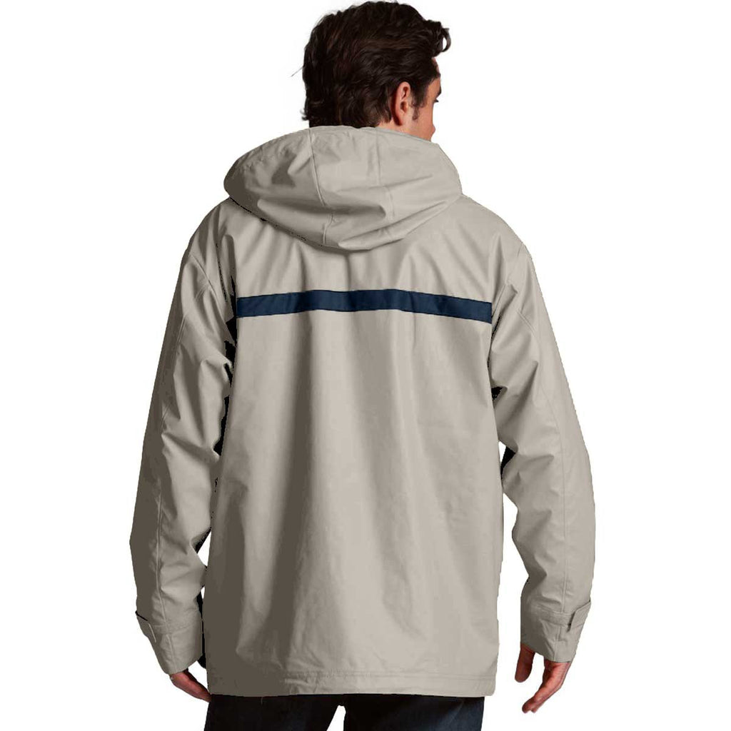 Download Charles River Men's Taupe/Navy New Englander Rain Jacket