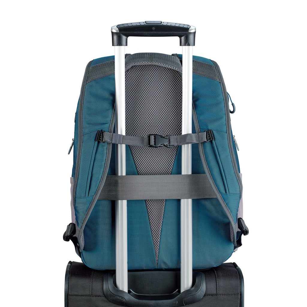 american tourister blue backpack