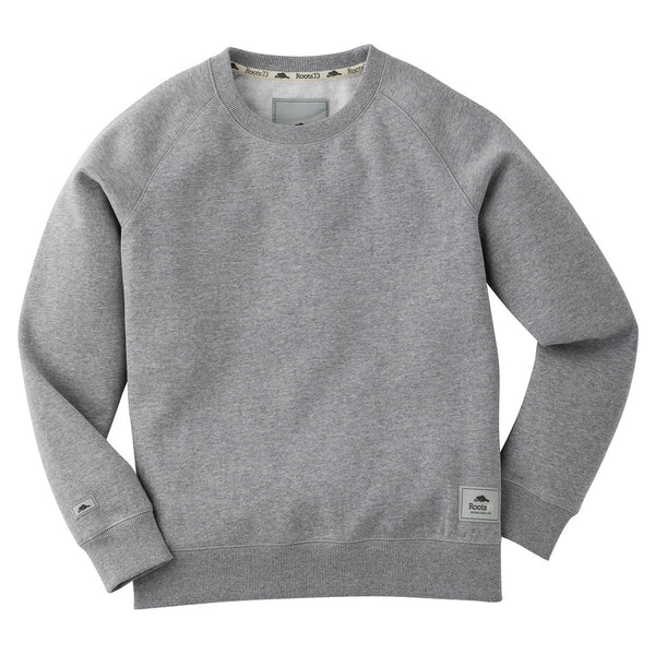 Roots73 Women's Grey Mix Bearlake Fleece Crew