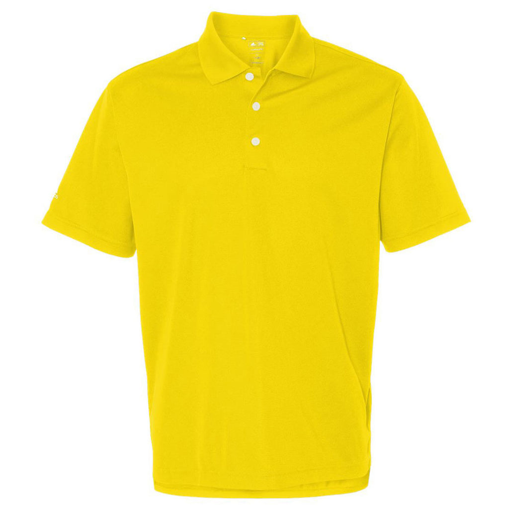 yellow adidas golf shirt