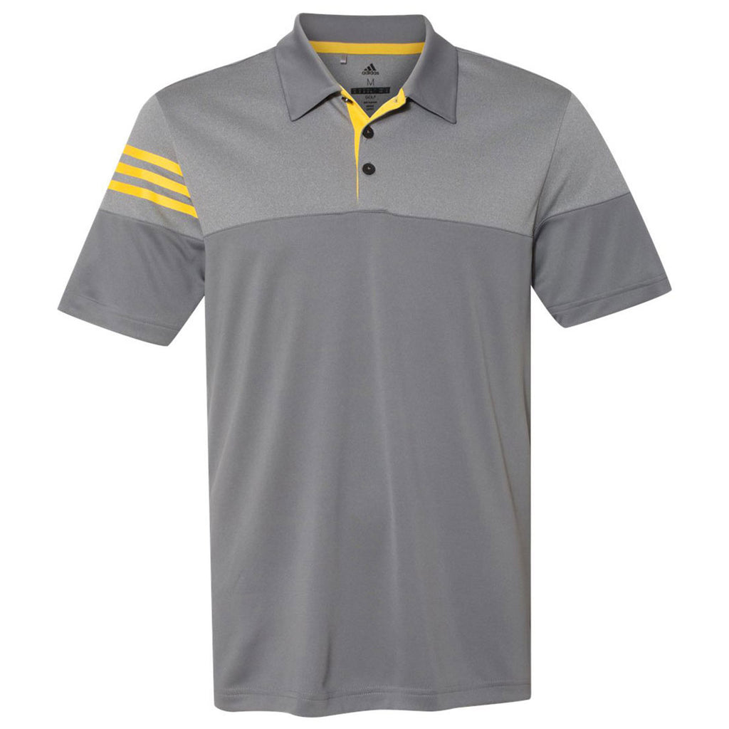 yellow adidas golf shirt