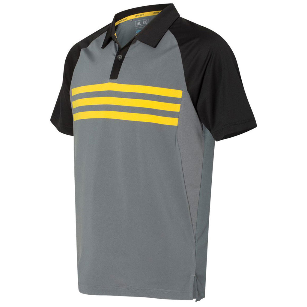 yellow adidas golf shirt