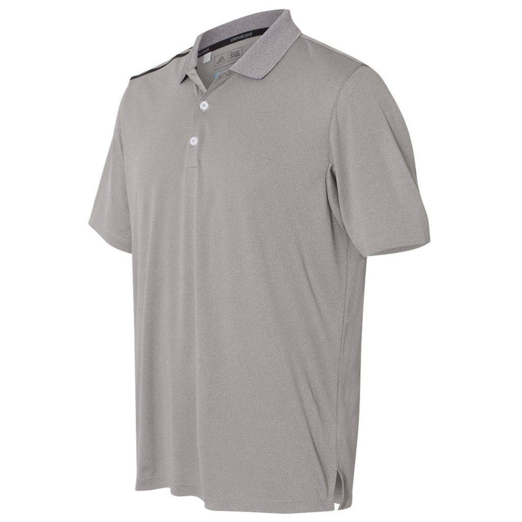 adidas golf men's climacool 3 stripes polo shirt