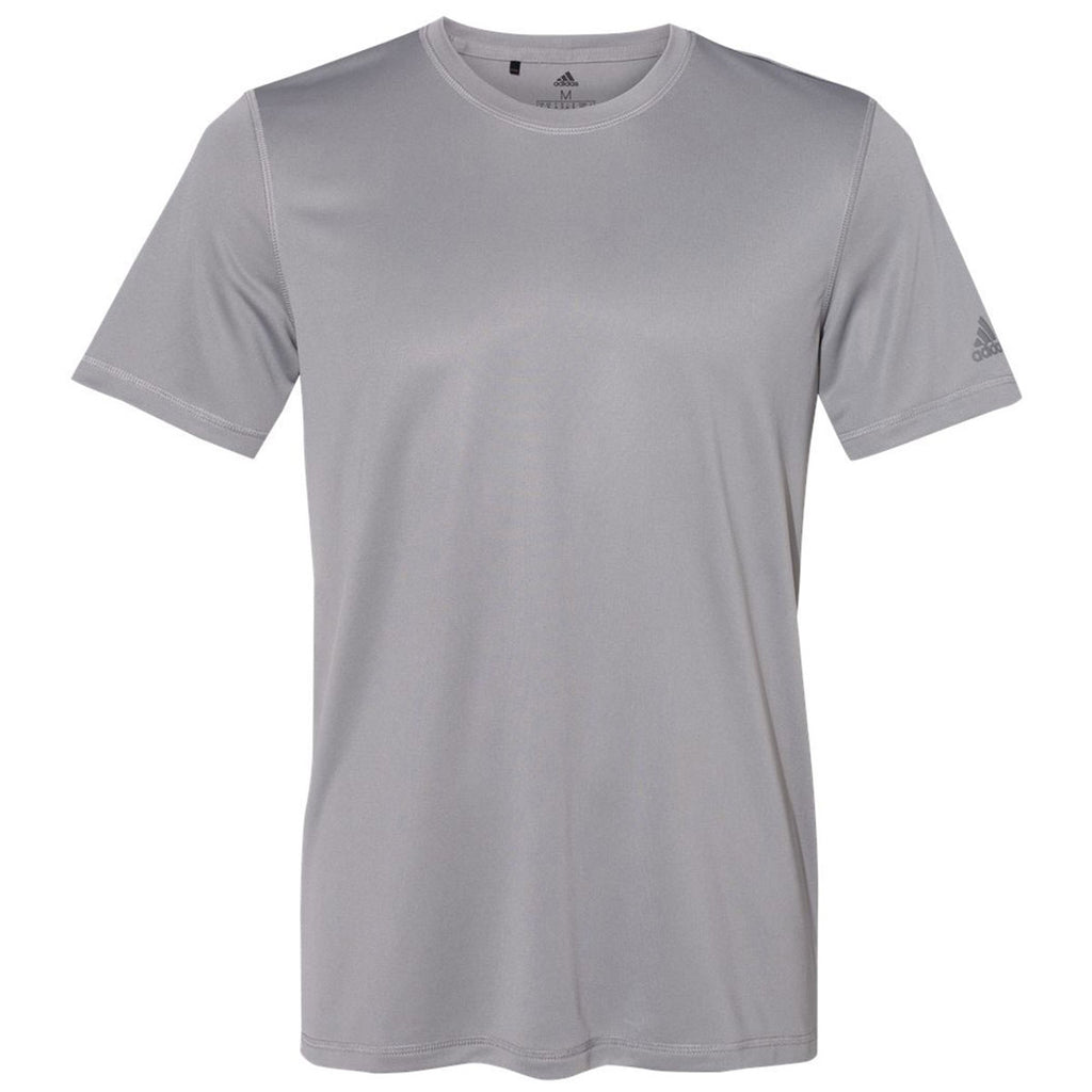 grey adidas t shirt mens