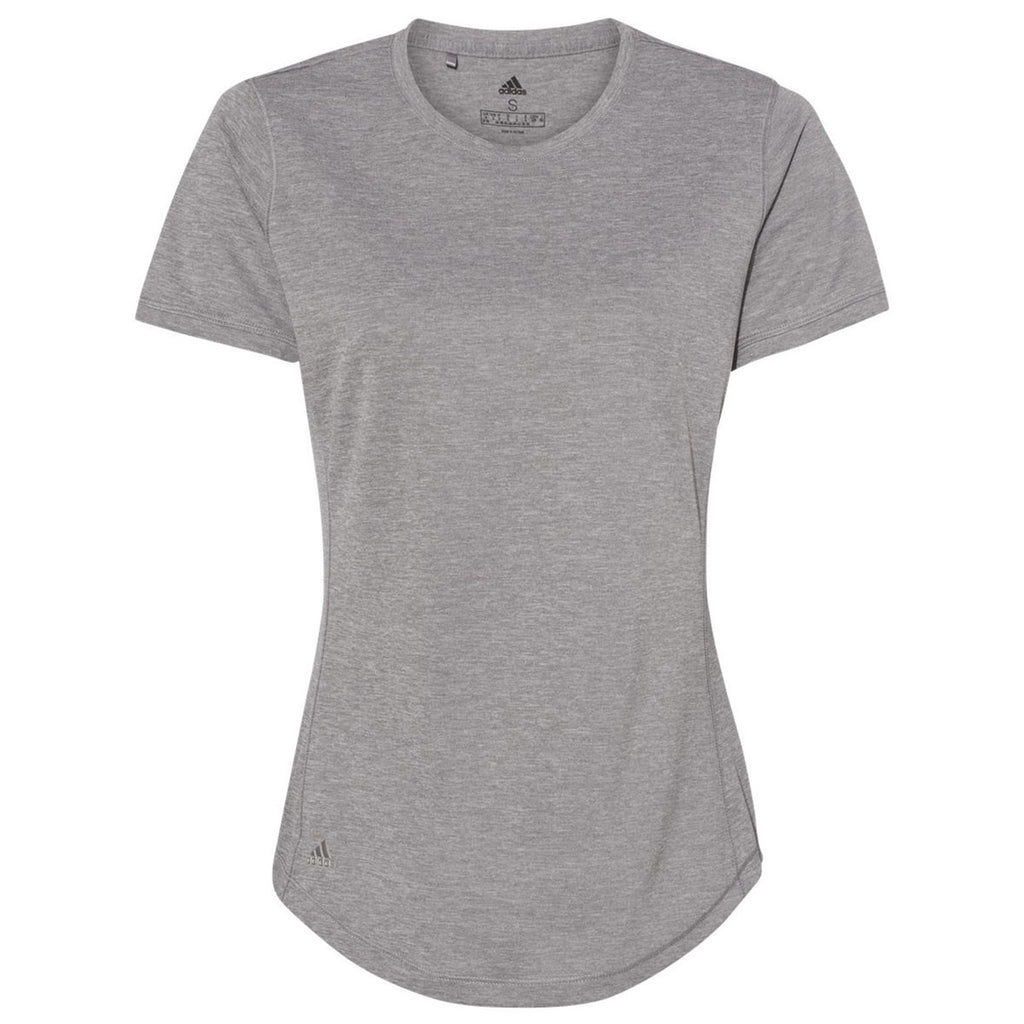 Adidas Women's Grey Three Heather Sport T-Shirt