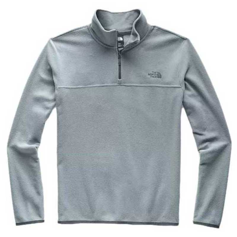 grey north face half zip