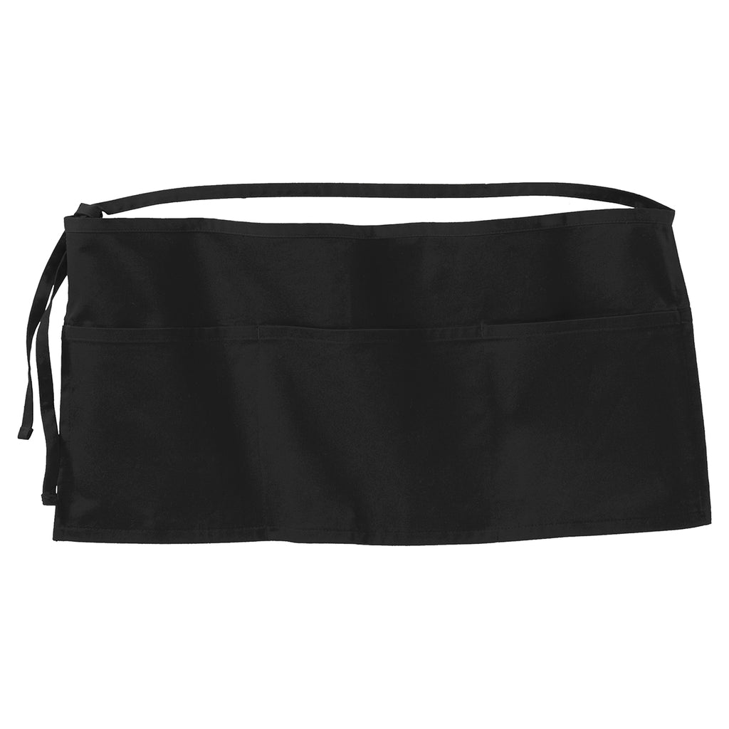 Download Port Authority Black Easy Care Reversible Waist Apron With Stain Relea