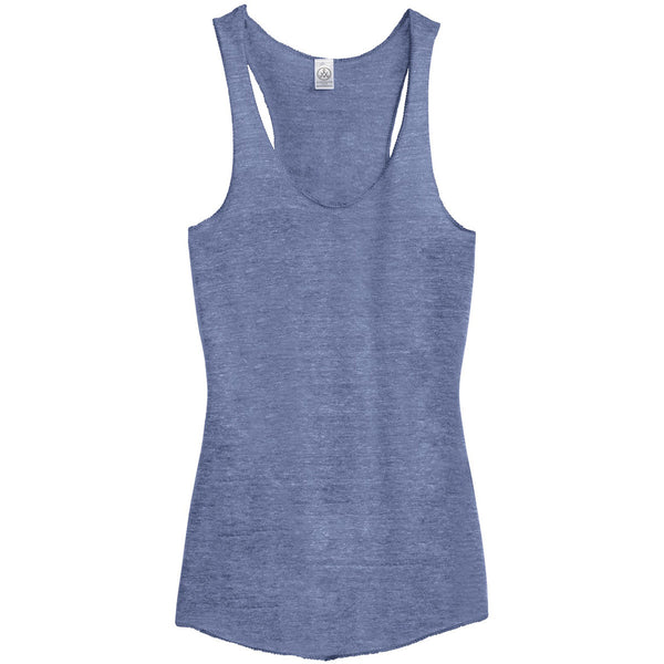 Alternative Apparel Women's Pacific Blue Meegs Eco-Jersey Racer Tank