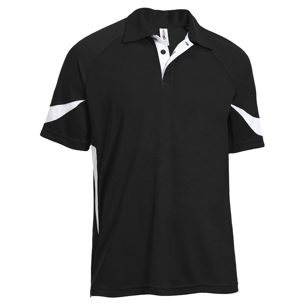 Expert Men's Black/White Camp Polo