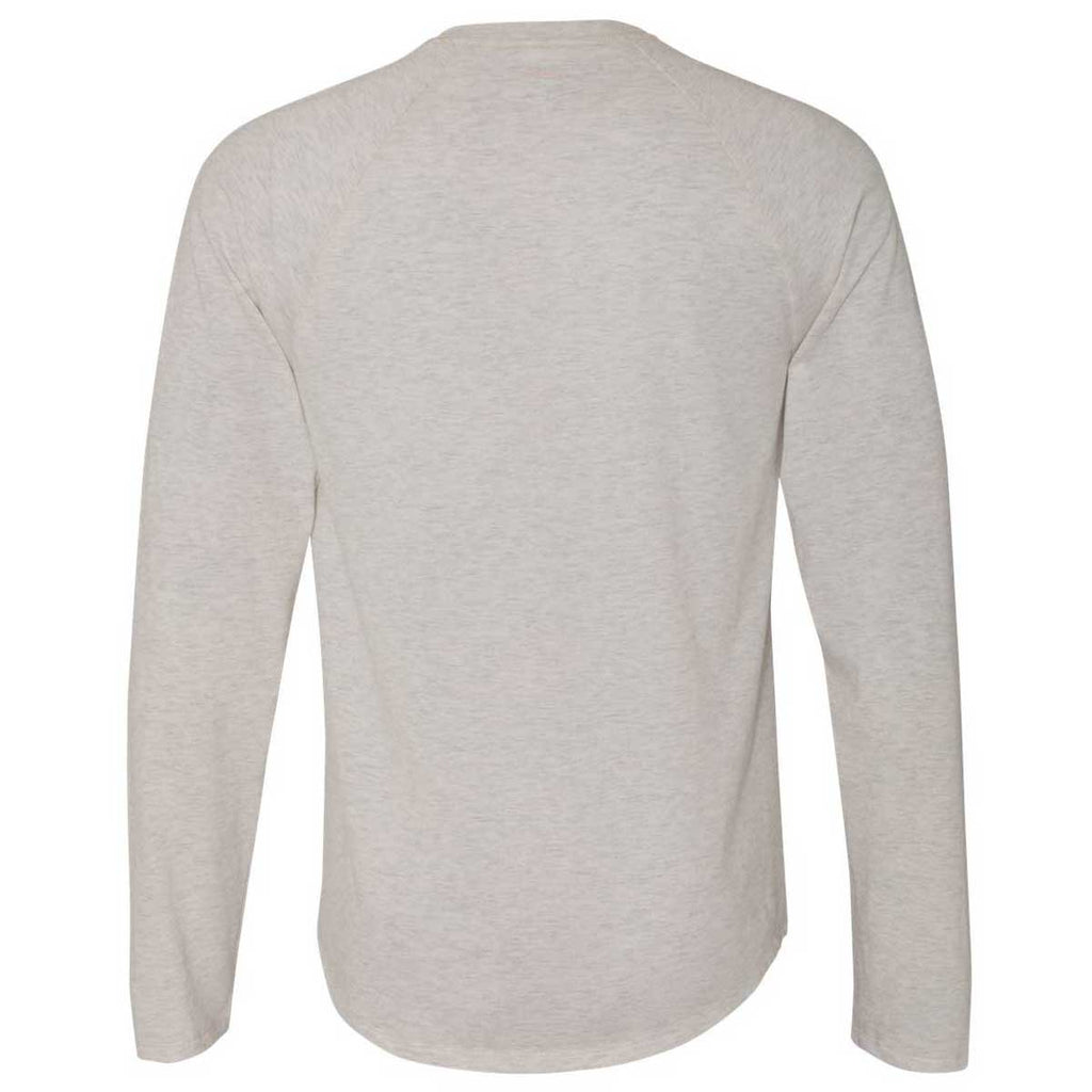 Champion Men's Oatmeal Heather Originals Slub Henley