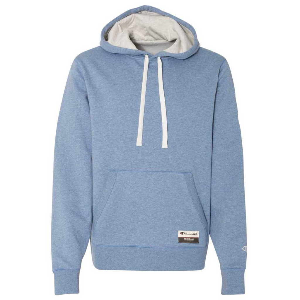 champion men's fleece logo hoodie