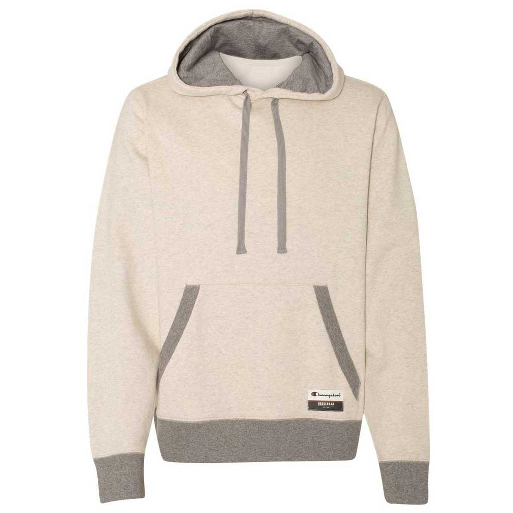 champion oatmeal hoodie