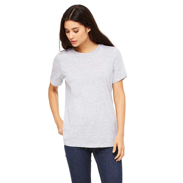 Bella + Canvas Women's Athletic Heather Relaxed Jersey Short-Sleeve T-