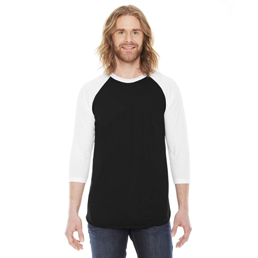 american apparel baseball tee