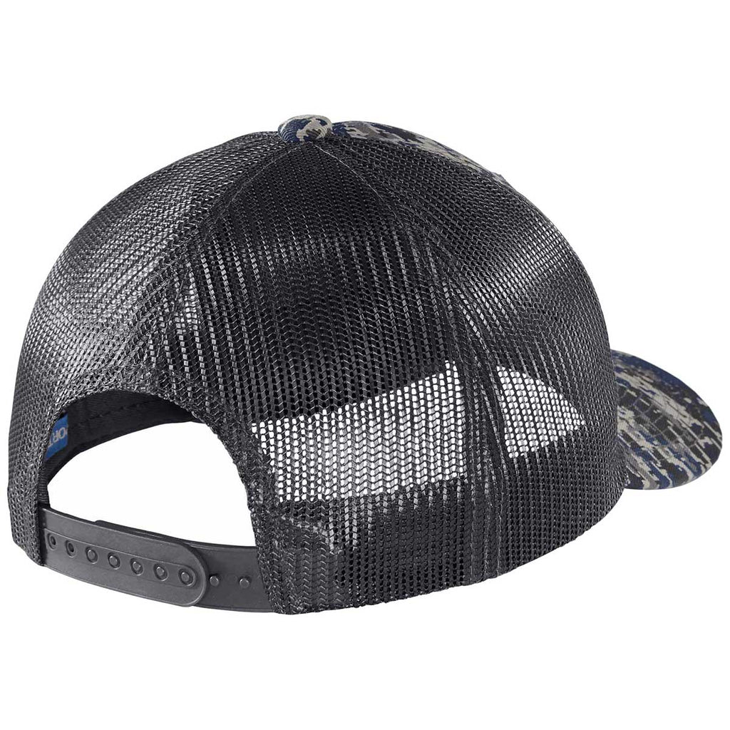 Port Authority Rich Navy Digi/Grey Steel Snapback Digi Camo Trucker Ca