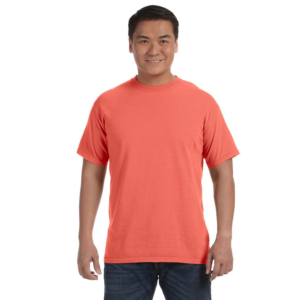 Comfort Colors Men S Bright Salmon 6 1 Oz T Shirt