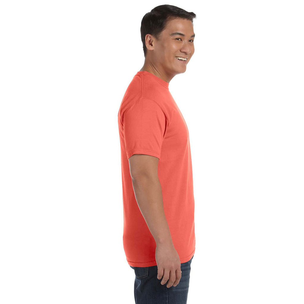 Comfort Colors Men S Bright Salmon 6 1 Oz T Shirt