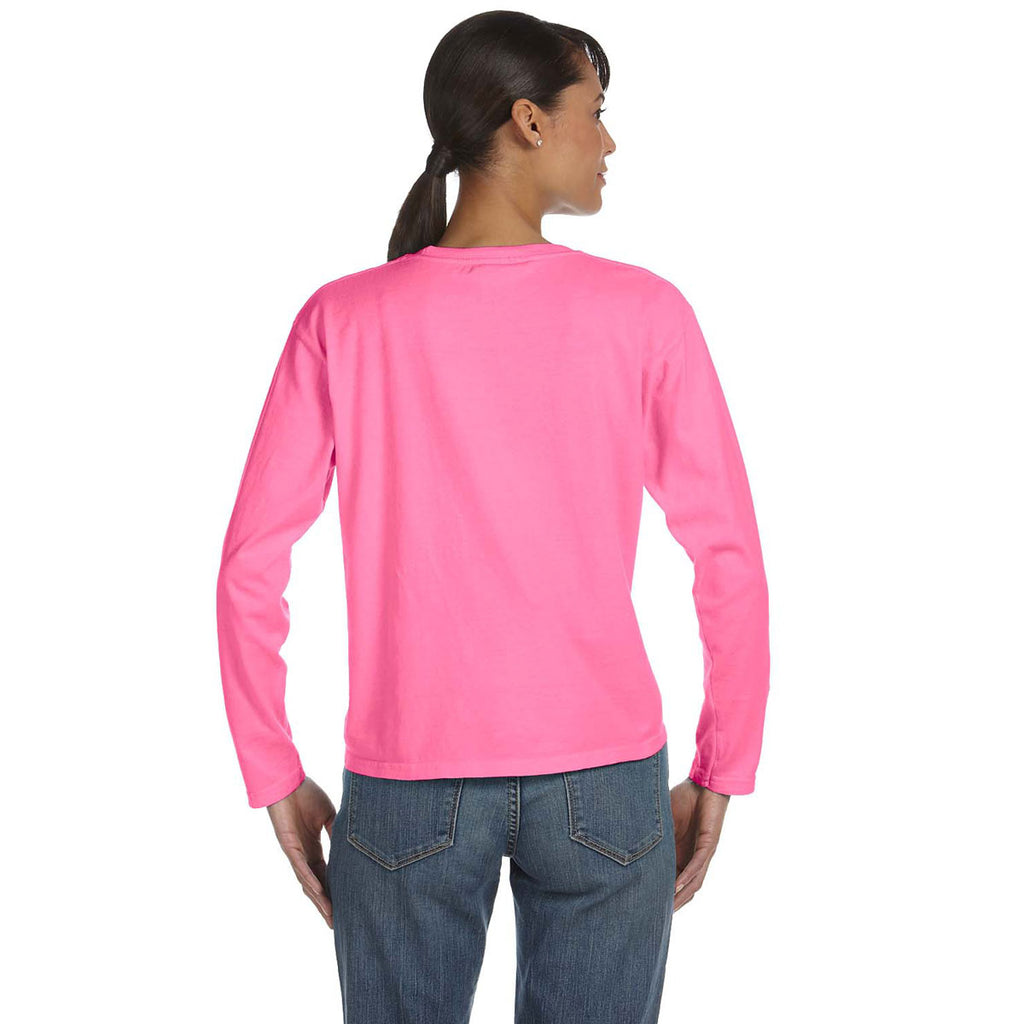 Comfort Colors Women's Raspberry 5.4 Oz. Long-Sleeve T-Shirt