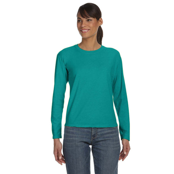 Comfort Colors Women's Seafoam 5.4 Oz. Long-Sleeve T-Shirt