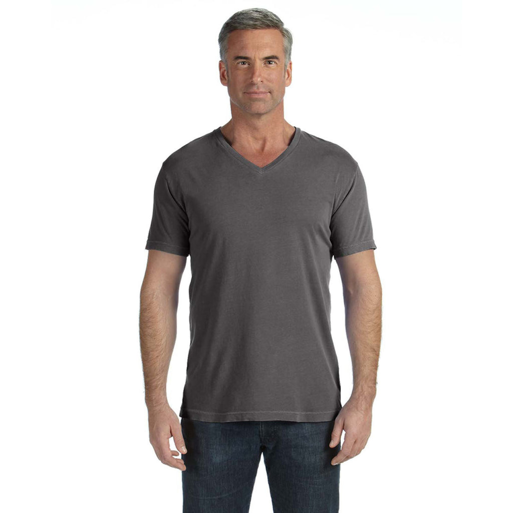 Comfort Colors Men's Pepper 5.4 Oz. V-Neck T-Shirt