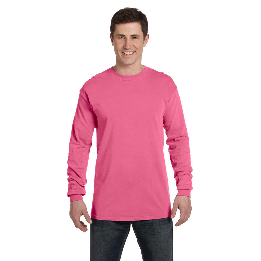 Comfort Colors Men S Crunchberry 6 1 Oz Long Sleeve T Shirt