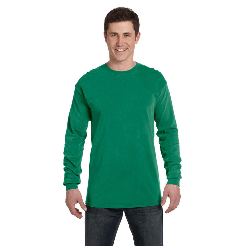 Comfort Colors Men S Grass 6 1 Oz Long Sleeve T Shirt