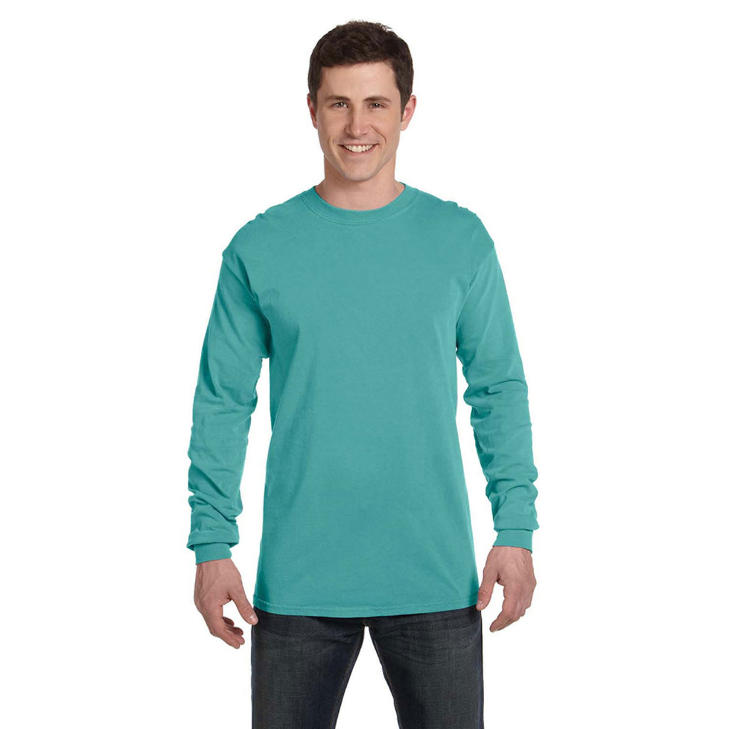 Comfort Colors Men S Seafoam 6 1 Oz Long Sleeve T Shirt