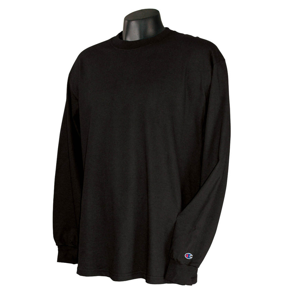 champion shirt long sleeve black